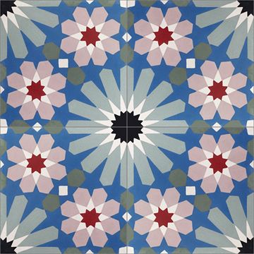 Kenitra Sage 03 Cement Tile by Original Mission Tile - view 7