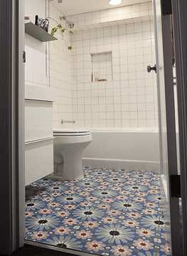 Kenitra Sage 03 Cement Tile by Original Mission Tile - view 3