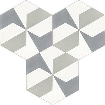 Hex Adele Cement Tile by Original Mission Tile - view 6