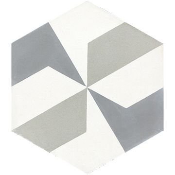 Hex Adele Cement Tile by Original Mission Tile - view 7