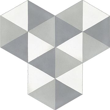 Hex Agatha Cement Tile by Original Mission Tile - view 5