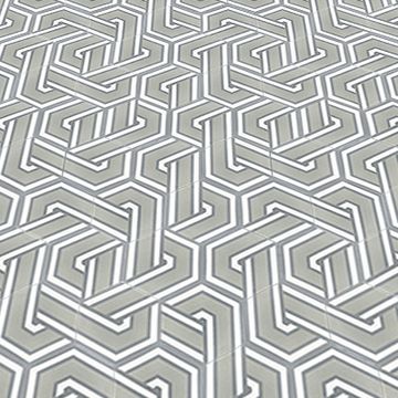 Hex Alexa Cement Tile by Original Mission Tile - view 3