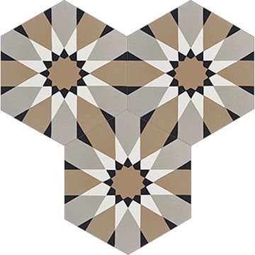Hex Allen Cement Tile by Original Mission Tile - view 6