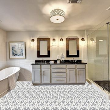 Hex Amy Cement Tile by Original Mission Tile - view 2