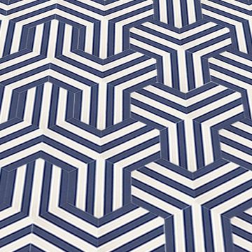 Hex Hedron Cement Tile by Original Mission Tile - view 3