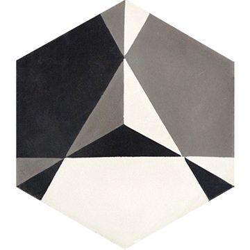 Hex Rosen Cement Tile by Original Mission Tile - view 7