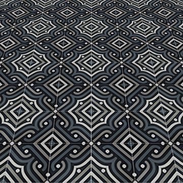Mia Black 01 Cement Tile by Original Mission Tile - view 3