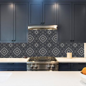 Mia Black 01 Cement Tile by Original Mission Tile - view 2