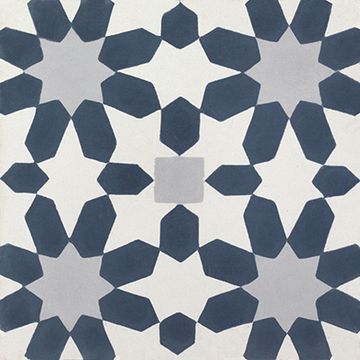 Nadia Navy 01 Cement Tile by Original Mission Tile - view 7