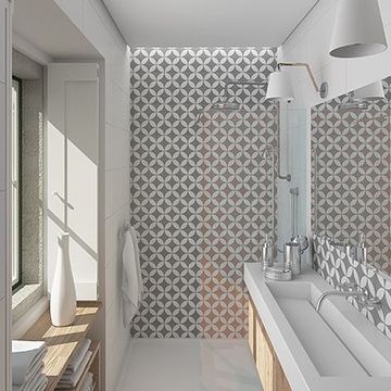 Circulos Ii Gris 02 Cement Tile by Original Mission Tile - view 4