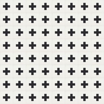 Croix Black 01 Cement Tile by Original Mission Tile - view 6