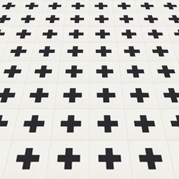 Croix Black 01 Cement Tile by Original Mission Tile - view 5