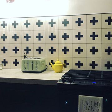 Croix Black 01 Cement Tile by Original Mission Tile - view 4