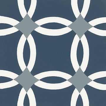 Anillos Navy Cement Tile by Original Mission Tile - view 6