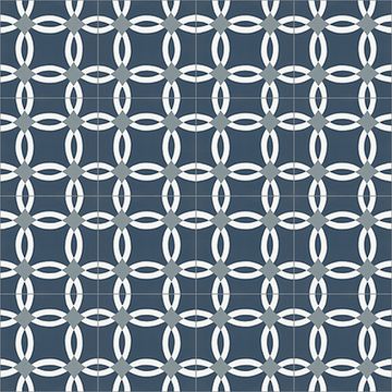 Anillos Navy Cement Tile by Original Mission Tile - view 5