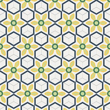Hex Margarita Cement Tile by Original Mission Tile - view 4