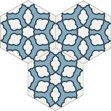 Hex Olimpia Cement Tile by Original Mission Tile - view 6