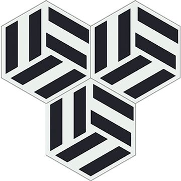 Hex Coco Cement Tile by Original Mission Tile - view 6
