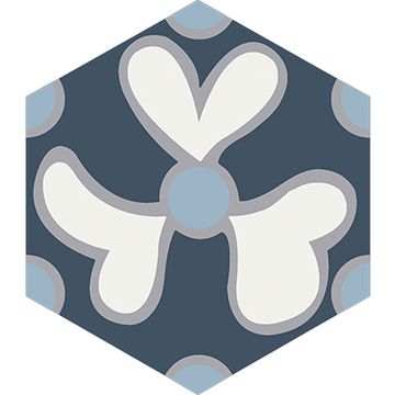 Hex Elba Cement Tile by Original Mission Tile - view 7