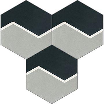 Hex Estela Cement Tile by Original Mission Tile - view 6
