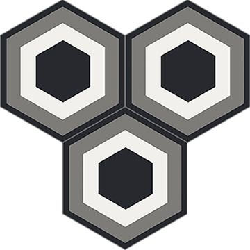 Hex Frame Ii Cement Tile by Original Mission Tile - view 6