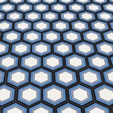 Hex Hexagonos Cement Tile by Original Mission Tile - view 3