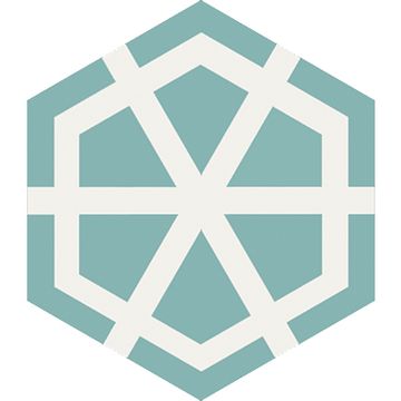 Hex Jack Cement Tile by Original Mission Tile - view 7