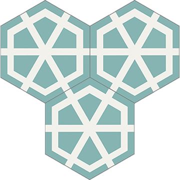 Hex Jack Cement Tile by Original Mission Tile - view 6