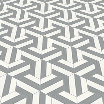 Hex Karina Cement Tile by Original Mission Tile - view 3
