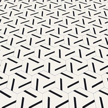 Hex Lia Cement Tile by Original Mission Tile - view 3