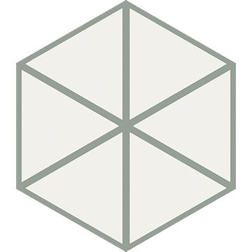 Hex Triangles Cement Tile by Original Mission Tile - view 7