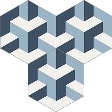 Hex Tridy Cement Tile by Original Mission Tile - view 6