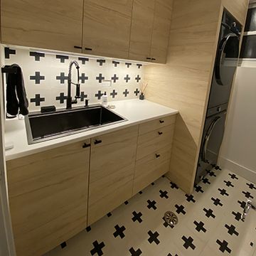 Croix Black 01 Cement Tile by Original Mission Tile - view 2