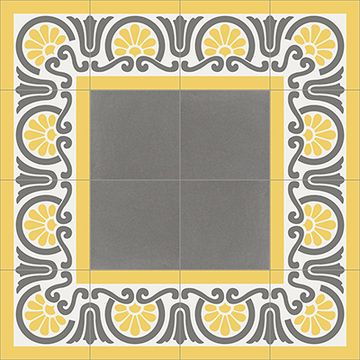 Aurora Border Cement Tile by Original Mission Tile - view 3