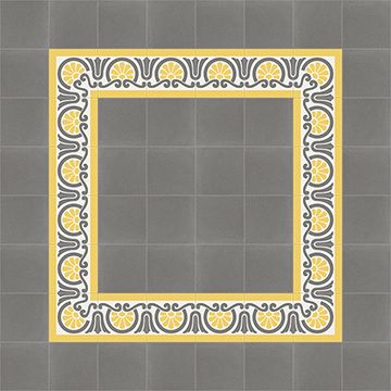 Aurora Border Cement Tile by Original Mission Tile - view 2