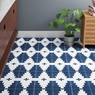 New West Ii Navy 01 Cement Tile by Original Mission Tile - view 2