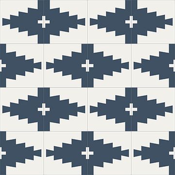 New West Ii Navy 01 Cement Tile by Original Mission Tile - view 6