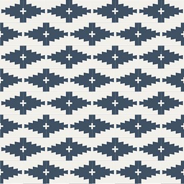 New West Ii Navy 01 Cement Tile by Original Mission Tile - view 5