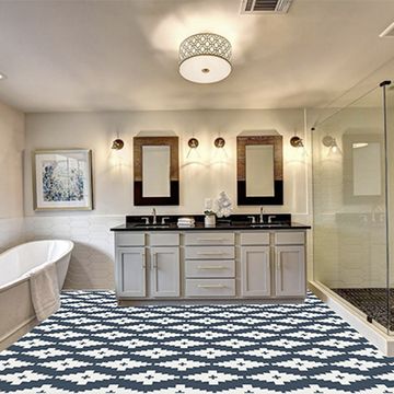 New West Ii Navy 01 Cement Tile by Original Mission Tile - view 3
