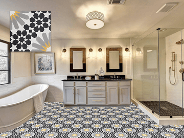 Kenitra Oxford 02 Cement Tile by Original Mission Tile - view 2