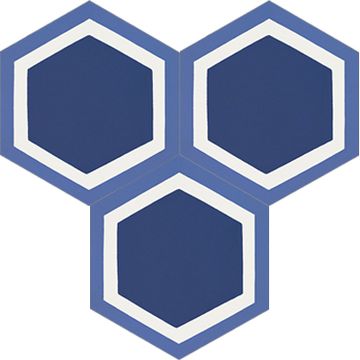 Hex Frame Cement Tile by Original Mission Tile - view 6