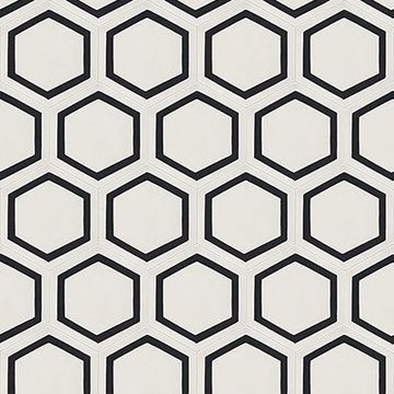 Hex Frame White 04 Cement Tile by Original Mission Tile - view 5