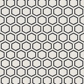 Hex Frame White 04 Cement Tile by Original Mission Tile - view 4