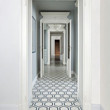 Hex Frame White 04 Cement Tile by Original Mission Tile - view 2
