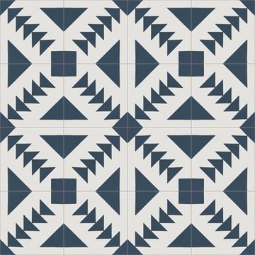 Palace Navy 03 Cement Tile by Original Mission Tile - view 5