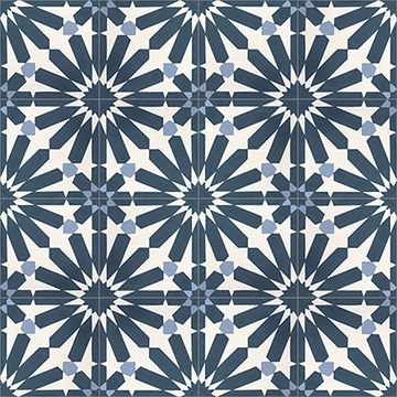 Rabat Navy 01 Cement Tile by Original Mission Tile - view 5
