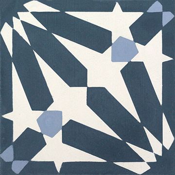 Rabat Navy 01 Cement Tile by Original Mission Tile - view 6