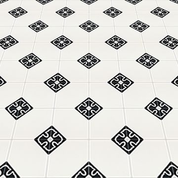 Colonial Doble Black 02 Cement Tile by Original Mission Tile - view 3