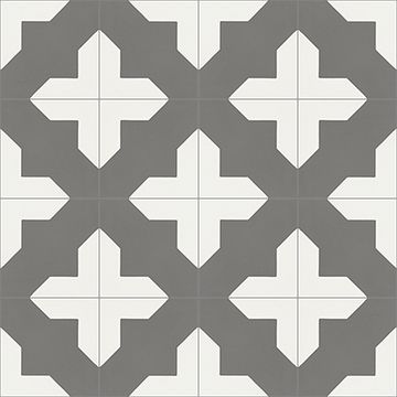 Alhambra Charcoal Cement Tile by Original Mission Tile - view 7