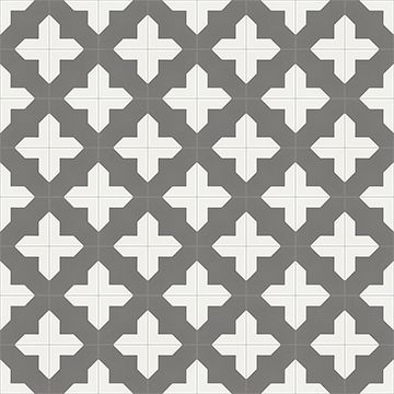 Alhambra Charcoal Cement Tile by Original Mission Tile - view 6